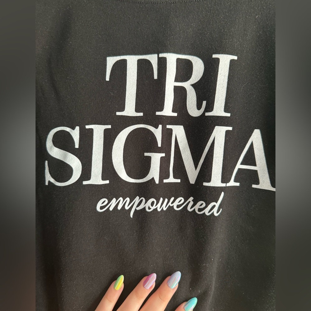 Rough edged Tri Sigma Official Sweatshirt